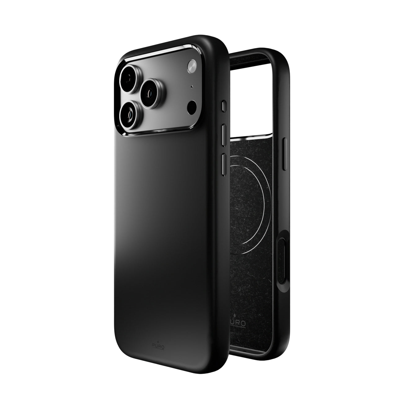 Puro Icon Mag Pro Liquid Silicone Case, skirtas iPhone 17 Pro, MagSafe Suderinamas, su fotoaparato apsauga ir aliuminio...