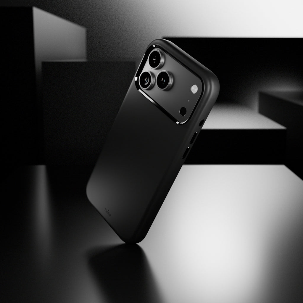 Puro Icon Mag Pro Liquid Silicone Case, skirtas iPhone 17 Pro, MagSafe Suderinamas, su fotoaparato apsauga ir aliuminio...