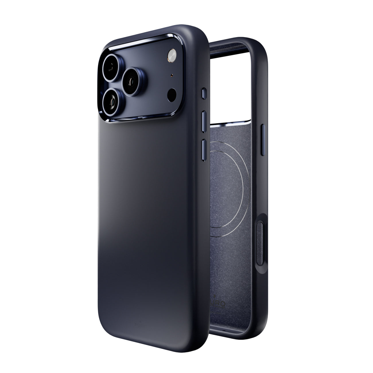 Puro Icon Mag Pro Liquid Silicone Case, skirtas iPhone 17 Pro, MagSafe Suderinamas su fotoaparato apsauga ir aliuminio...
