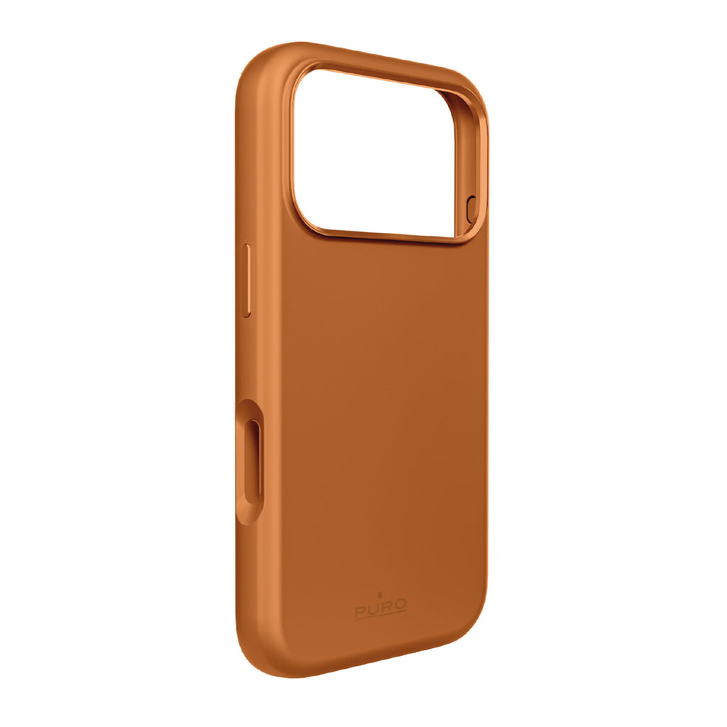 Puro Icon Mag Pro Liquid Silicone Case, skirtas iPhone 17 Pro, MagSafe Suderinamas, su fotoaparato apsauga ir aliuminio...