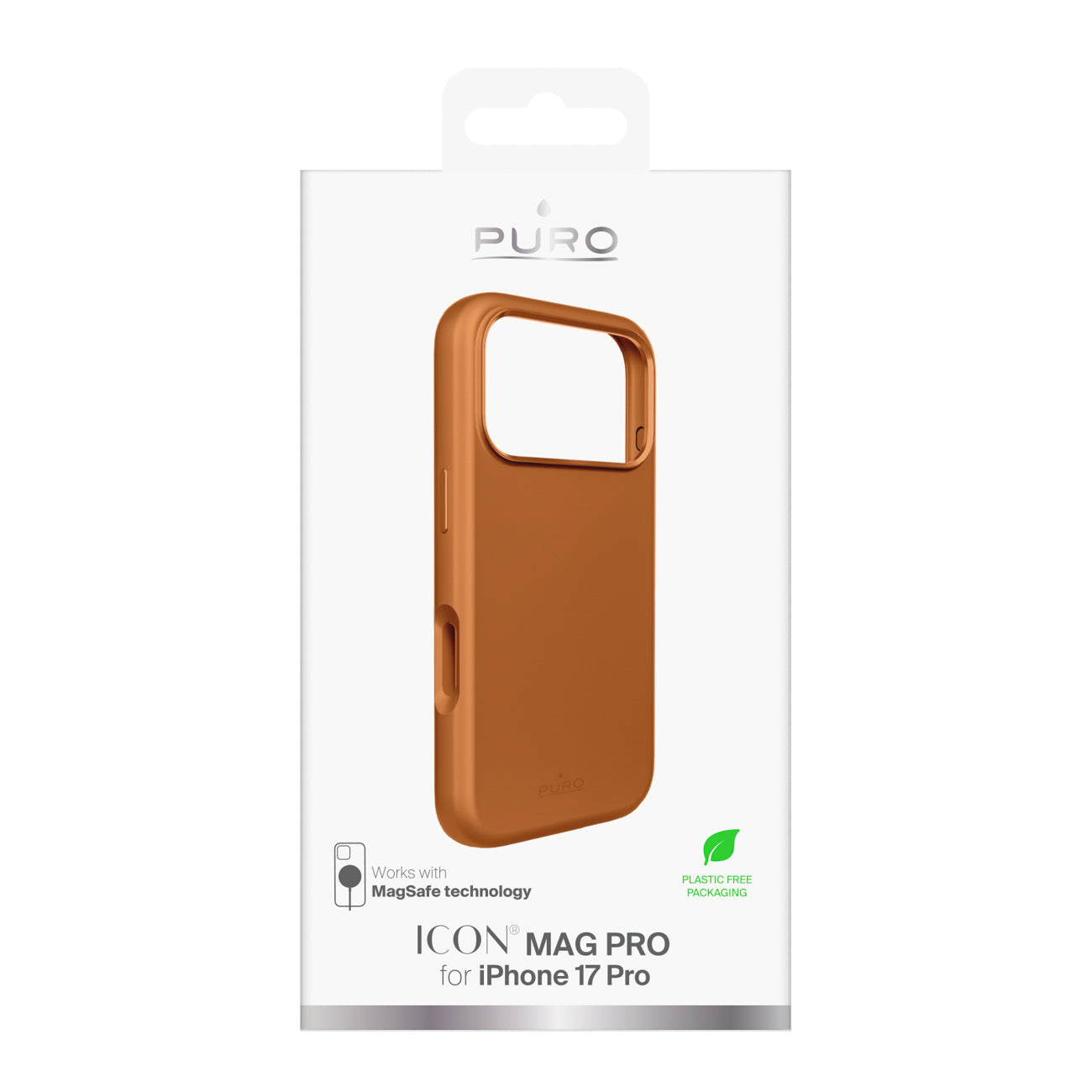 Puro Icon Mag Pro Liquid Silicone Case, skirtas iPhone 17 Pro, MagSafe Suderinamas, su fotoaparato apsauga ir aliuminio...