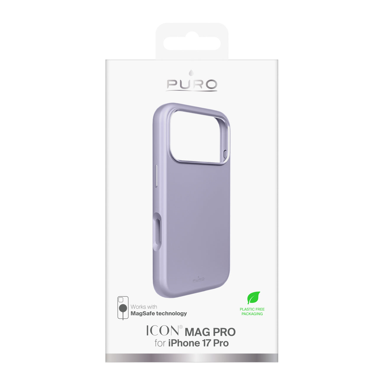 Puro Icon Mag Pro Liquid Silicone Case, skirtas iPhone 17 Pro, MagSafe Suderinamas su fotoaparato apsauga ir aliuminio...