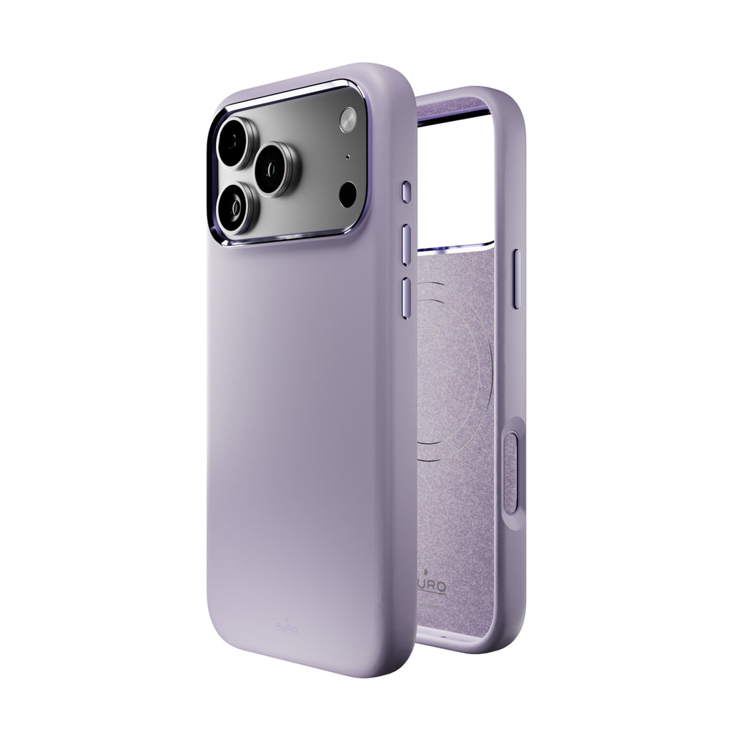 Puro Icon Mag Pro Liquid Silicone Case, skirtas iPhone 17 Pro, MagSafe Suderinamas su fotoaparato apsauga ir aliuminio...