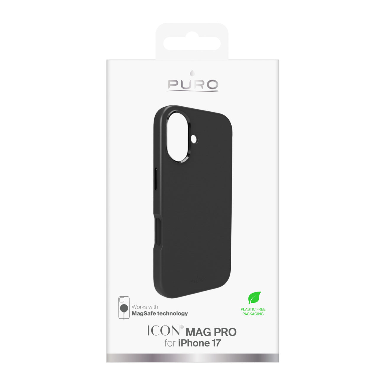 Puro Icon Mag Pro Liquid Silicone Case, skirtas iPhone 17, MagSafe Suderinamas, su fotoaparato apsauga ir aliuminio...