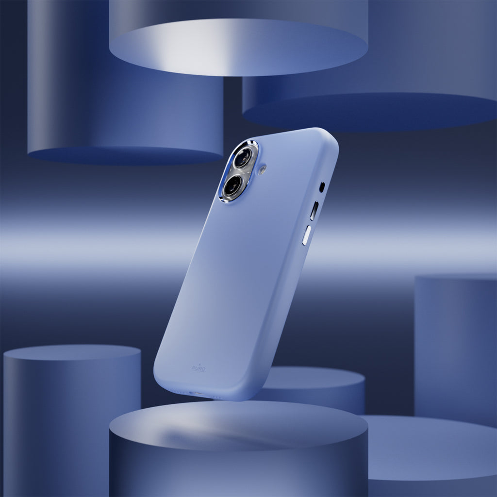 Puro Icon Mag Pro skystojo silikono dėklas iPhone 17, suderinamas su MagSafe, su kameros apsauga ir aliuminio mygtukais -...
