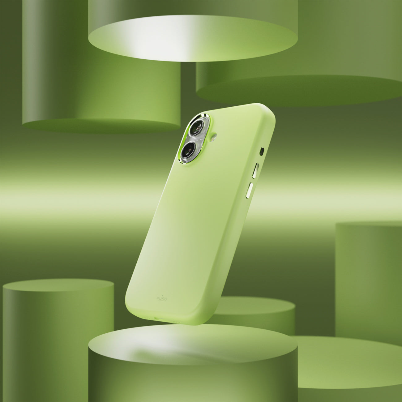 Puro Icon Mag Pro skystas silikono dėklas dėl iPhone 17, suderinamas su MagSafe, su fotoaparato apsauga ir aliuminio...