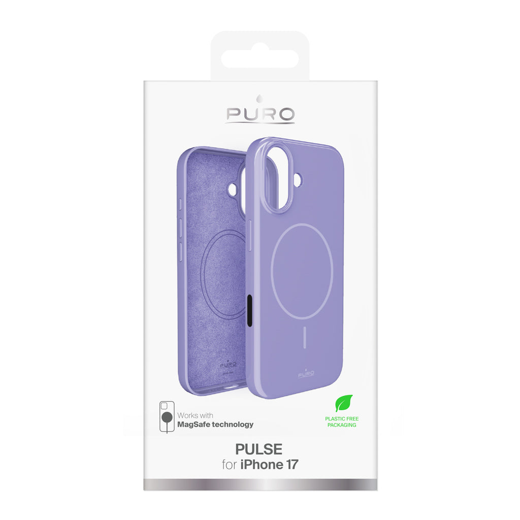 Puro Pulse iPhone 17 Apsauginis polikarbonatinis dėklas – violetinis