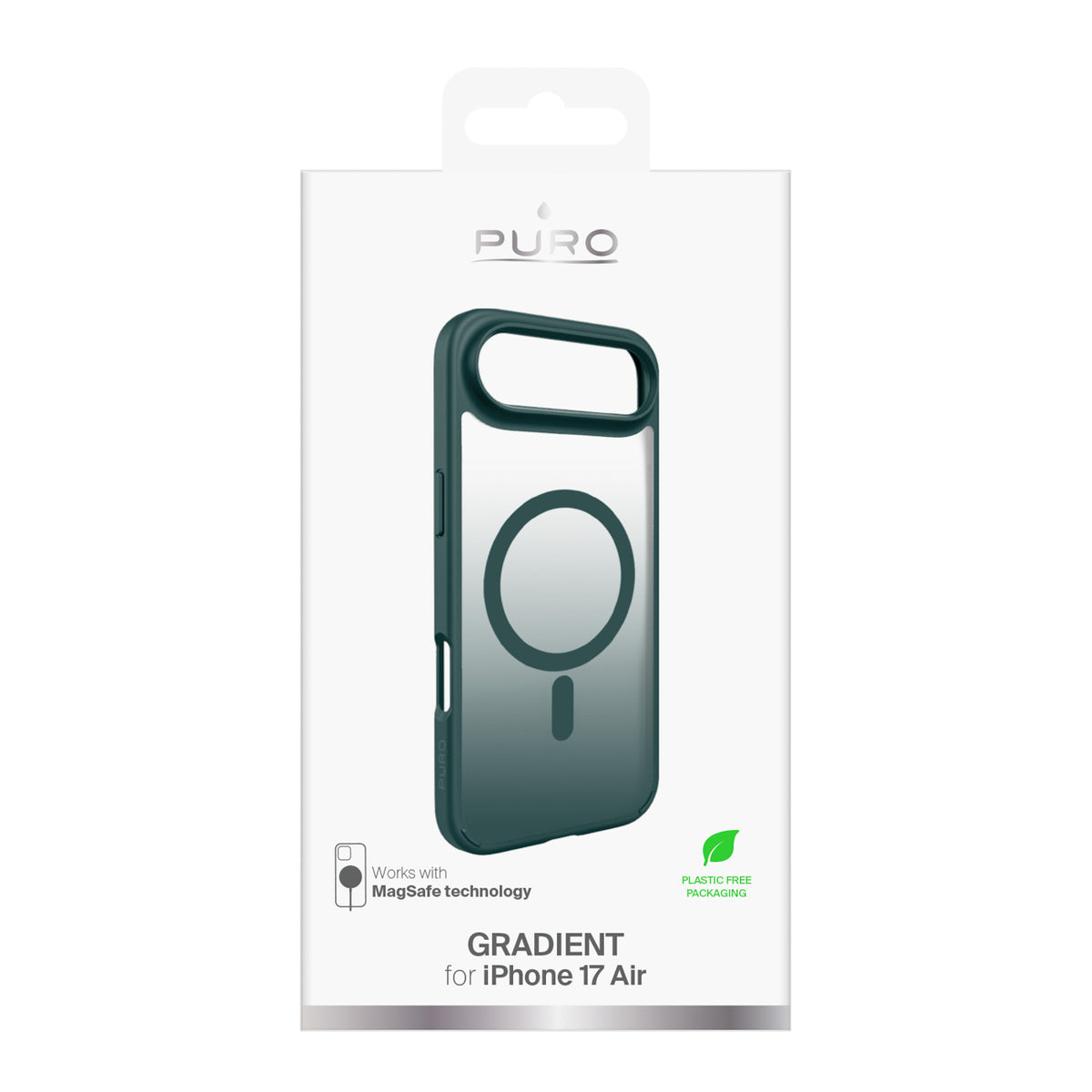 Puro Gradient MagSafe dėklas iPhone 17 Air – turkio