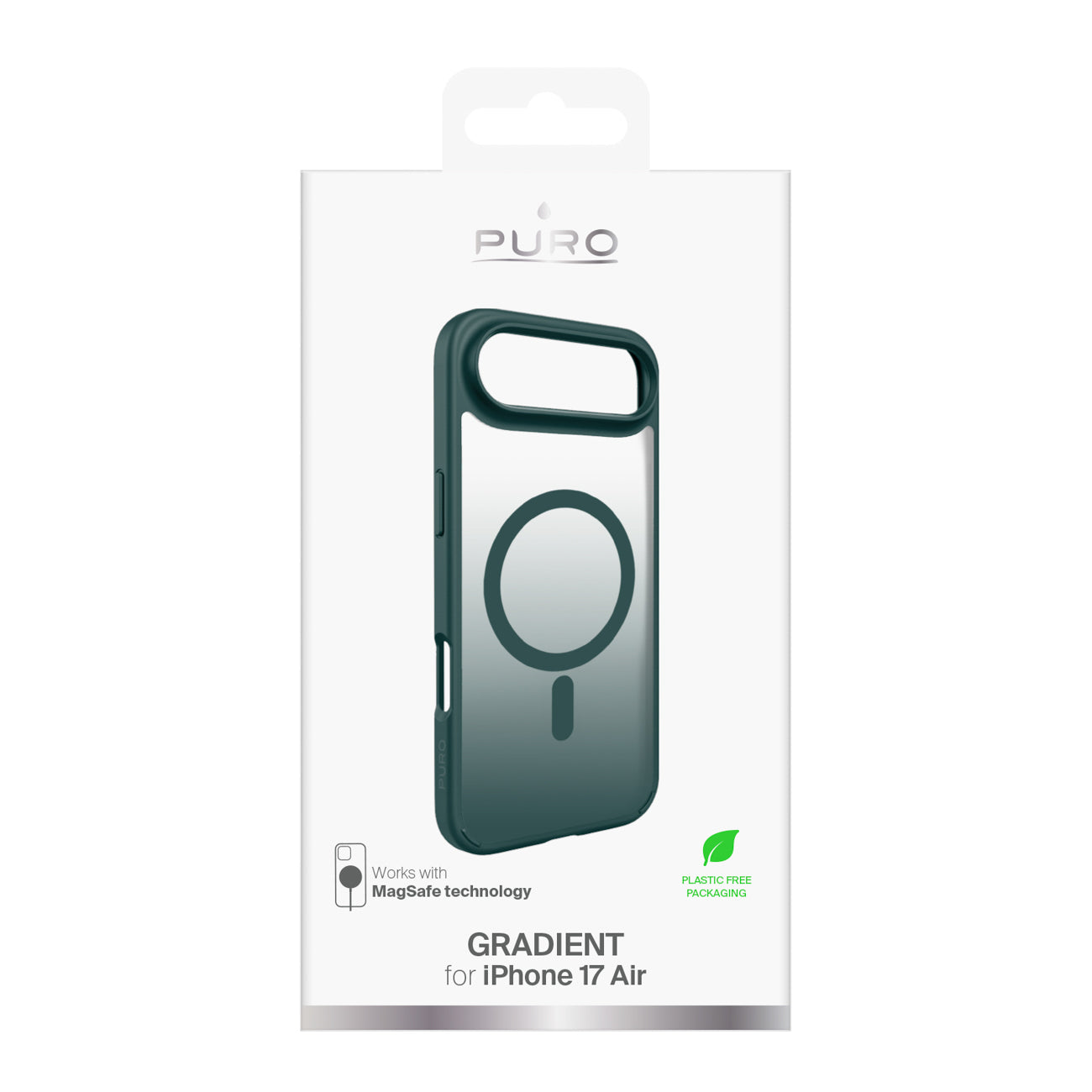 Puro Gradient MagSafe dėklas iPhone 17 Air – turkio