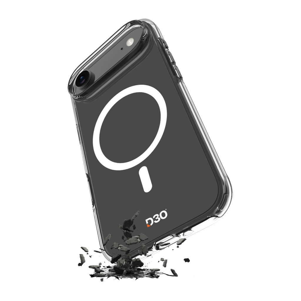 Skaidrus MagSafe dėklas iPhone 17 Air su D3O Bio