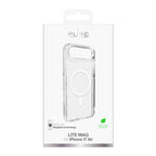 MagSafe dėklas iPhone 17 Air – skaidrus, baltas žiedas