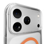 Puro Lite Mag TPU+PC Dėklas, suderinamas su MagSafe, skirtas iPhone 17 Pro Max - skaidrus su oranžiniu žiedu -- iPhone 17...
