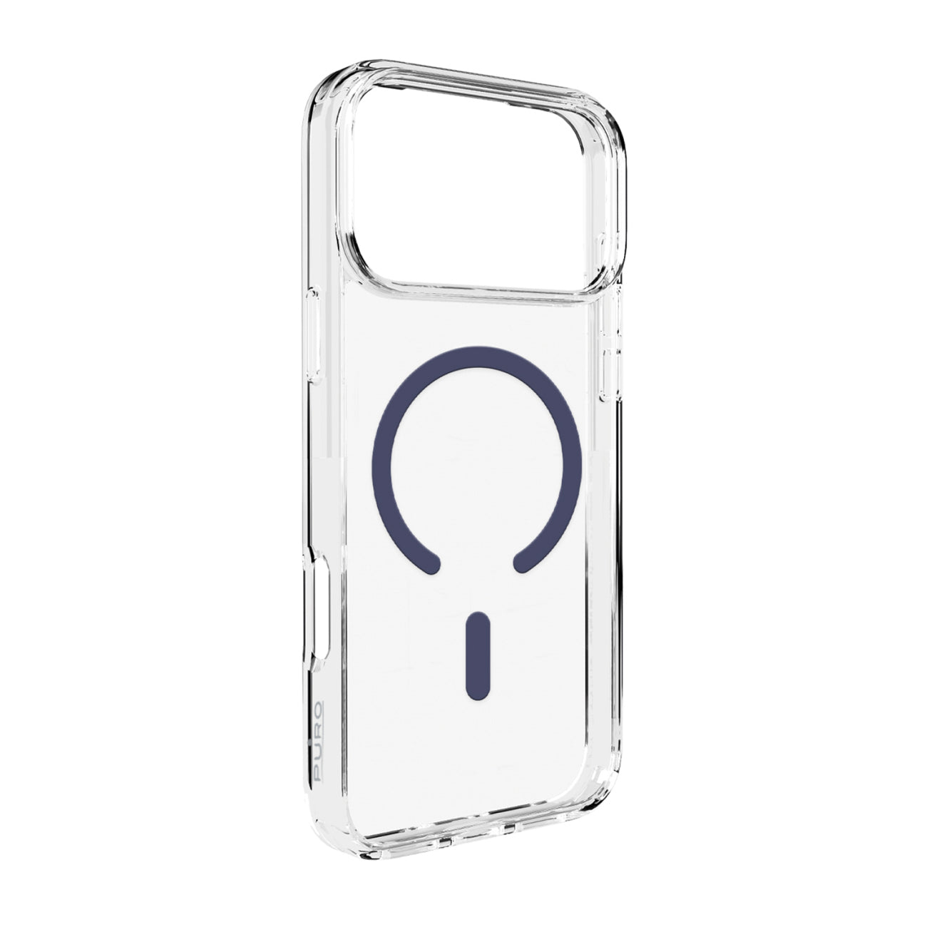 Puro Lite Mag TPU+PC Dėklas su MagSafe palaikymu iPhone 17 Pro - Skaidrus su mėlynu žiedu -- iPhone 17 Pro