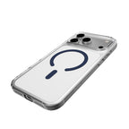 Puro Lite Mag TPU+PC Dėklas su MagSafe palaikymu iPhone 17 Pro - Skaidrus su mėlynu žiedu -- iPhone 17 Pro