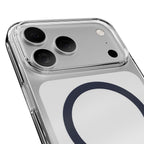 Puro Lite Mag TPU+PC Dėklas su MagSafe palaikymu iPhone 17 Pro - Skaidrus su mėlynu žiedu -- iPhone 17 Pro