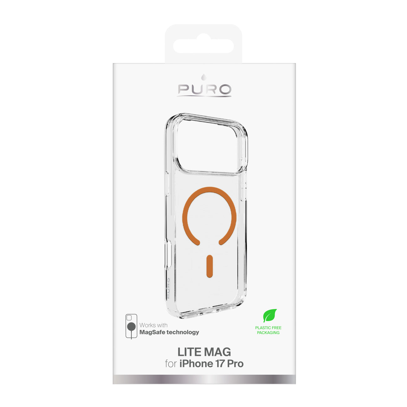 Puro Lite Mag MagSafe dėklas iPhone 17 Pro – skaidrus -- iPhone 17 Pro