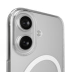 Puro Lite Mag TPU+PC Dėklas, suderinamas su MagSafe, skirtas iPhone 17 - Skaidrus su baltu žiedu