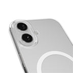 Puro Lite Mag TPU+PC Dėklas, suderinamas su MagSafe, skirtas iPhone 17 - Skaidrus su baltu žiedu