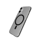 Puro Lite Mag TPU+PC Dėklas, suderinamas su MagSafe, skirtas iPhone 17 - Skaidrus su juodu žiedu