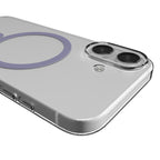 Puro Lite Mag TPU+PC Dėklas, suderinamas su MagSafe, skirtas iPhone 17 - Skaidrus su rožiniu žiedu