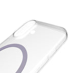 Puro Lite Mag TPU+PC Dėklas, suderinamas su MagSafe, skirtas iPhone 17 - Skaidrus su rožiniu žiedu