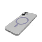 Puro Lite Mag TPU+PC Dėklas, suderinamas su MagSafe, skirtas iPhone 17 - Skaidrus su rožiniu žiedu