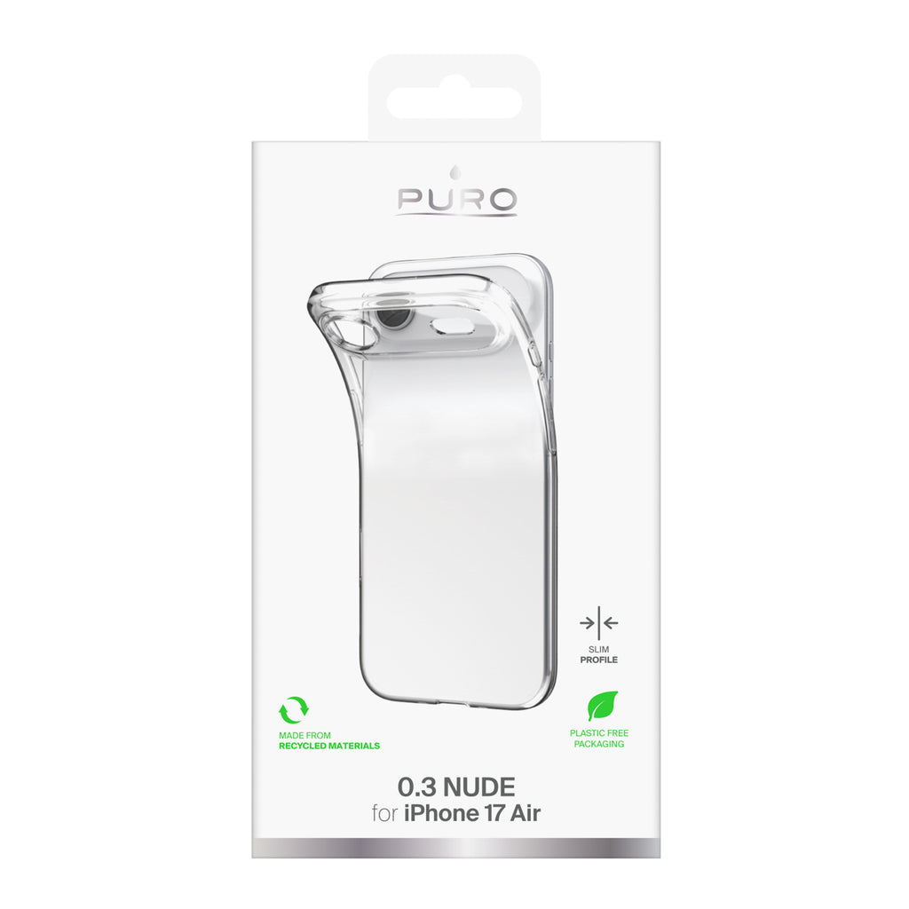 Skaidrus itin plonas TPU dėklas iPhone 17 Air (1 mm)