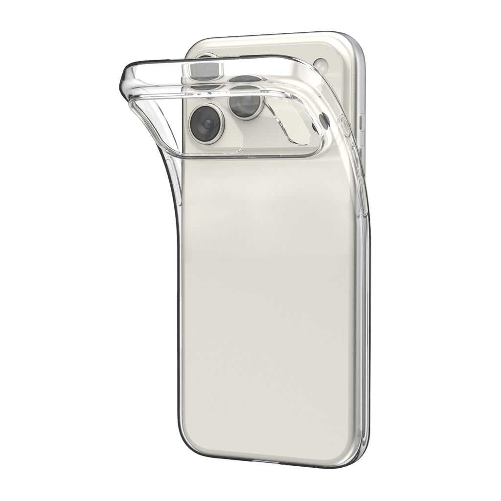 Puro itin plonas TPU dėklas iPhone 17 Pro Max – skaidrus