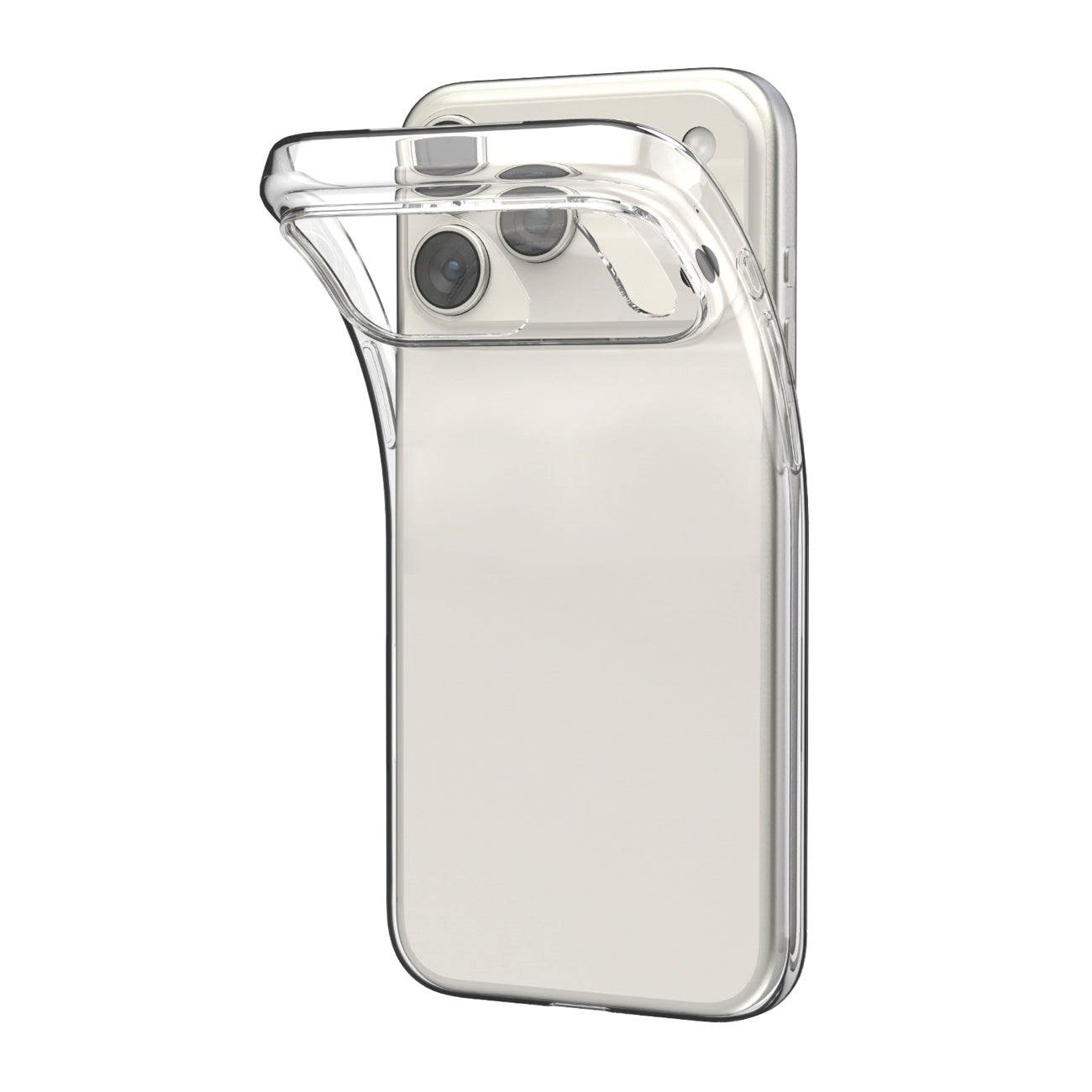 Puro itin plonas TPU dėklas iPhone 17 Pro Max – skaidrus