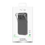Puro 0.3 Nude Ultra-Slim TPU Dėklas, skirtas iPhone 17 Pro – skaidrus