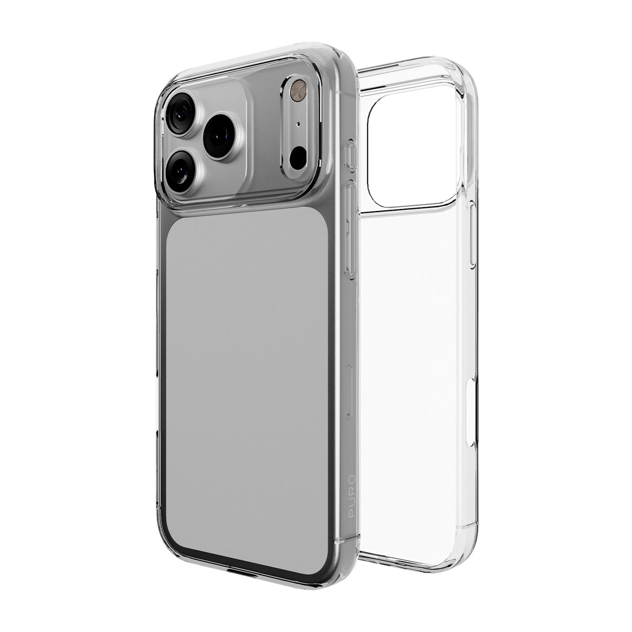 Puro 0.3 Nude Ultra-Slim TPU Dėklas, skirtas iPhone 17 Pro – skaidrus