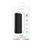 Puro Frame grūdintas stiklas iPhone 17 Pro Max – juodas rėmelis