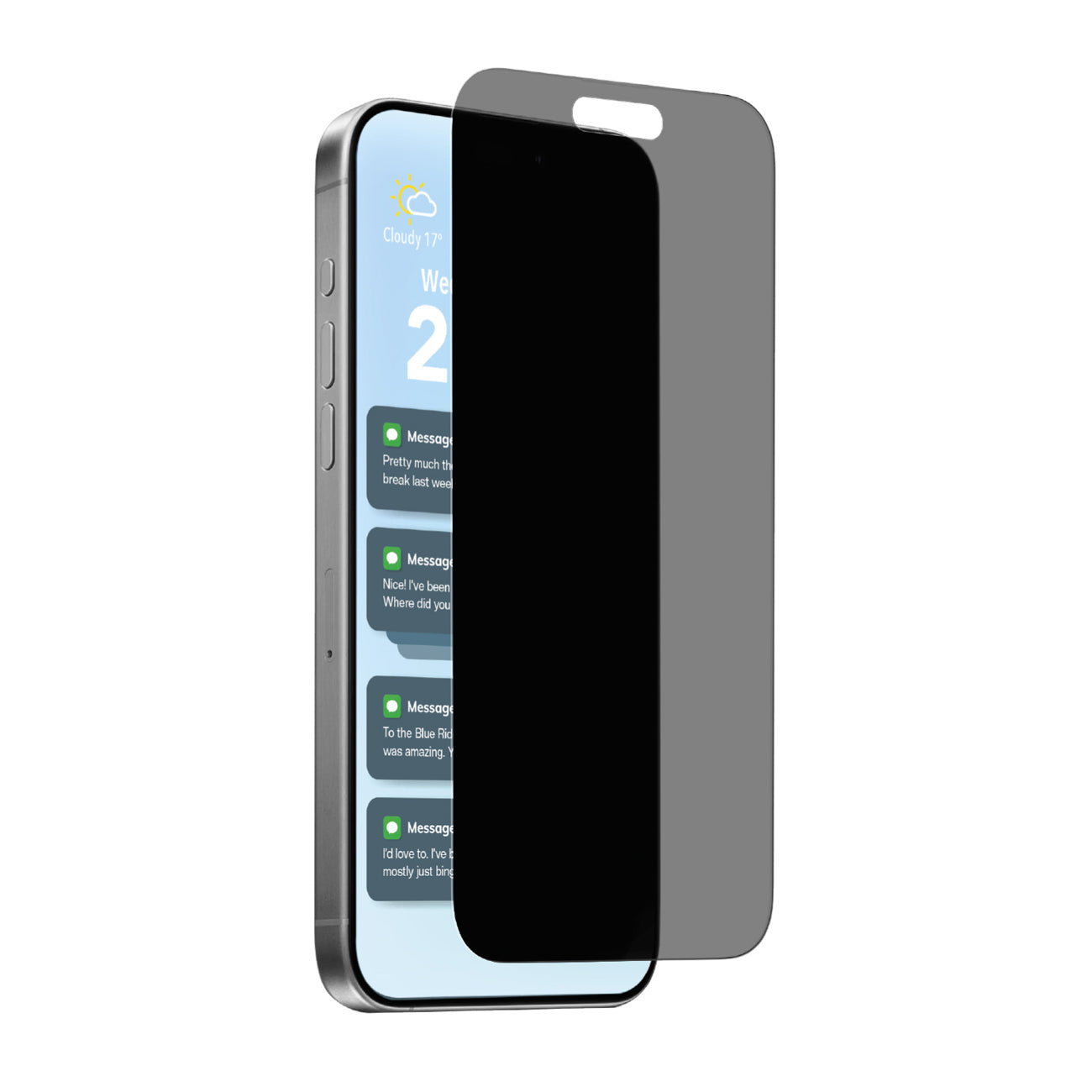 Puro Privacy grūdintas stiklas iPhone 17 Pro Max