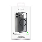 Puro Daylight Magsafe suderinamas silikoninis dėklas, skirtas iPhone 17 Pro – permatomas juodas