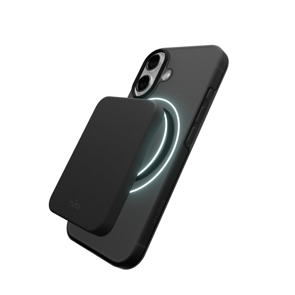 Puro Daylight MagSafe suderinama silikono dėklas iPhone 17 - Skaidri juoda -- iPhone 17