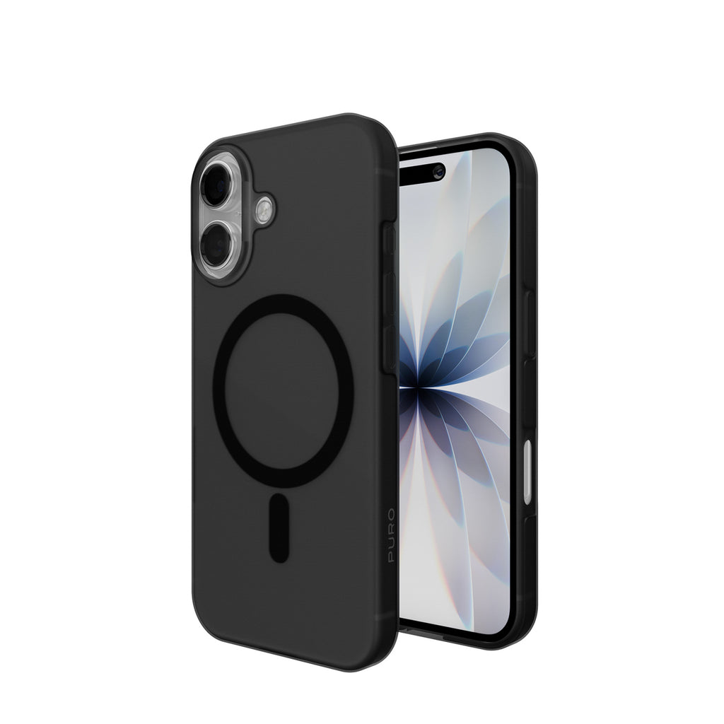 Puro Daylight MagSafe suderinama silikono dėklas iPhone 17 - Skaidri juoda -- iPhone 17