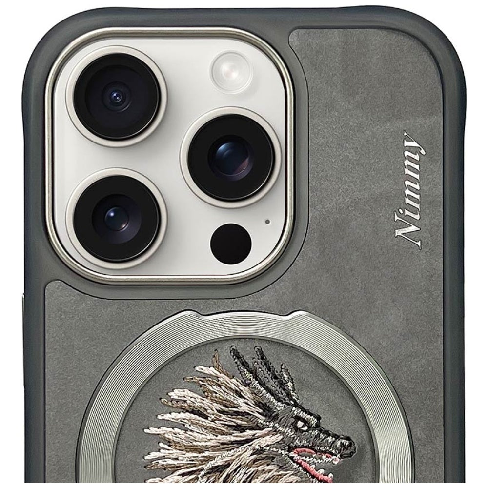 Nimmy Dragon MagSafe dėklas skirtas iPhone 16 Pro - Pilka -- iPhone 16 Pro