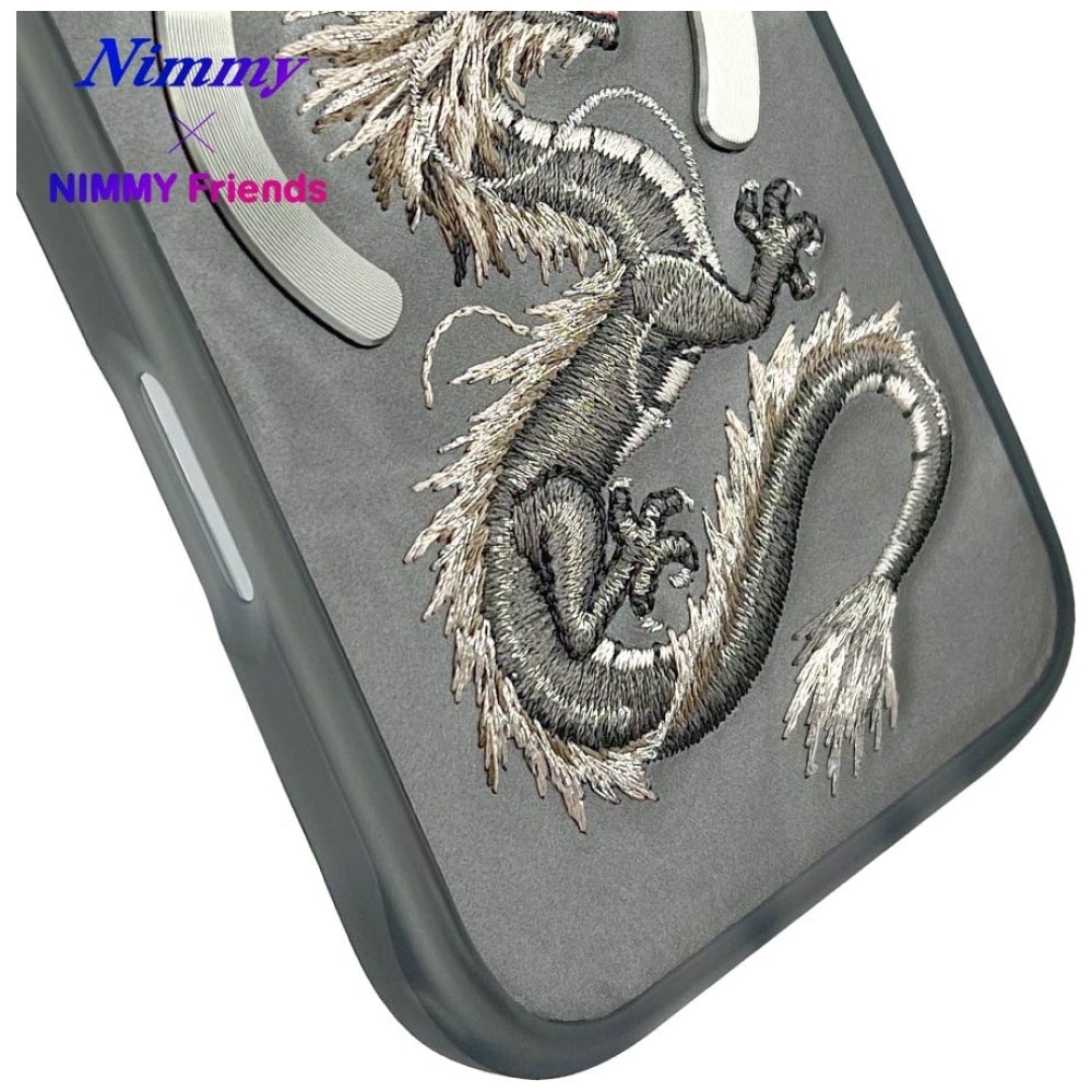 Nimmy Dragon MagSafe iPhone 16 dėklas - Pilkas -- iPhone 16