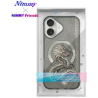 Nimmy Dragon MagSafe iPhone 16 dėklas - Pilkas -- iPhone 16