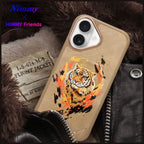 Nimmy Tiger MagSafe dėklas iPhone 16 – rudas
