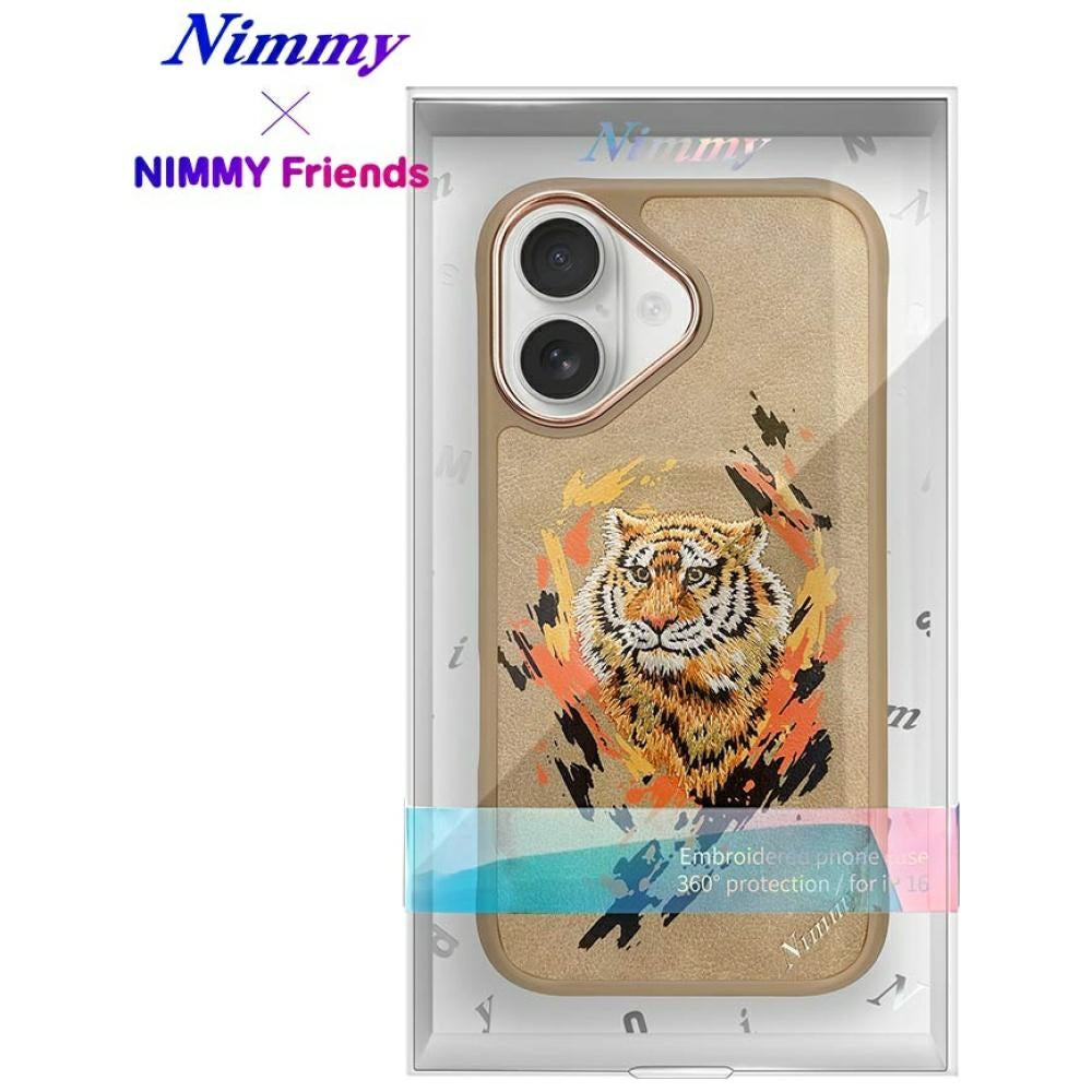 Nimmy Tiger MagSafe dėklas iPhone 16 – rudas