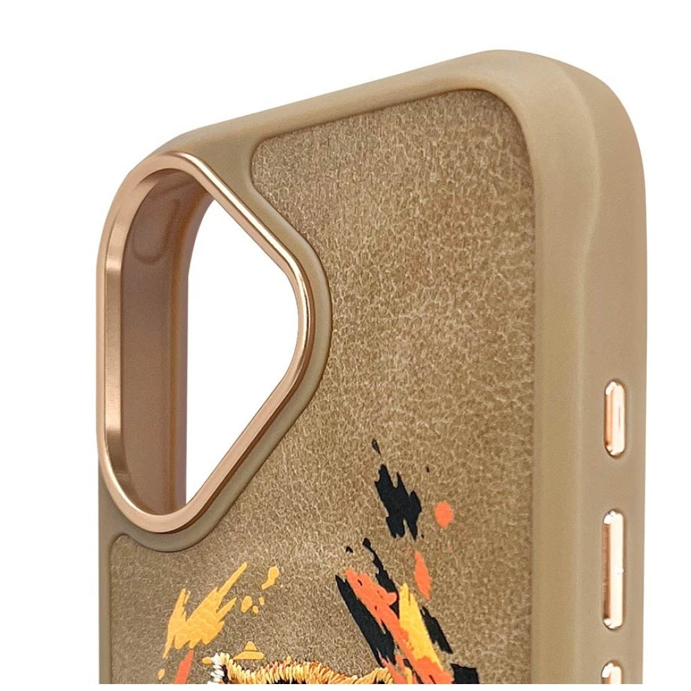 Nimmy Tiger MagSafe dėklas iPhone 16 – rudas