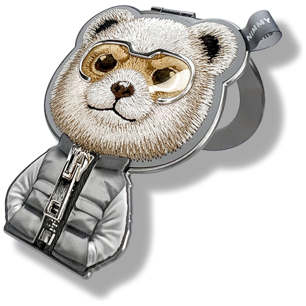 Nimmy Cool&Cute 2.0 Bear magnetinis pakabukas – pilkas
