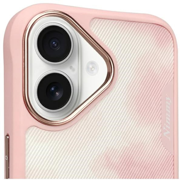 Nimmy Big Eyed Pet 2.0 Cat dėklas iPhone 16 – rožinis