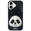 Nimmy Big Eyed Pet 2.0 Panda dėklas iPhone 16 – juodas