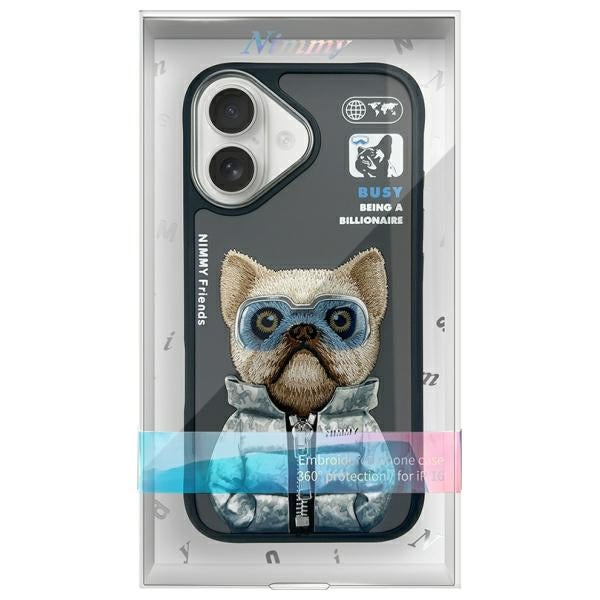 Nimmy Cool&Cute 2.0 dėklas iPhone 16 – juodas