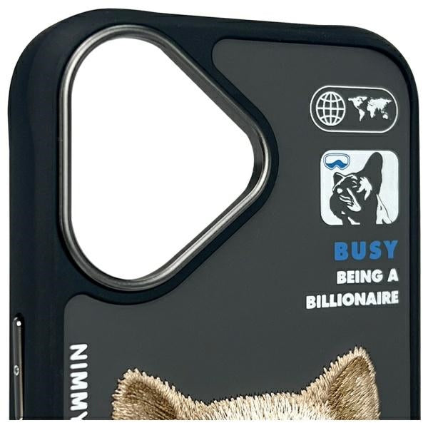 Nimmy Cool&Cute 2.0 dėklas iPhone 16 – juodas