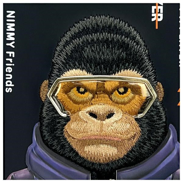 Nimmy Cool&Cute 2.0 Monkey dėklas iPhone 16 – juodas