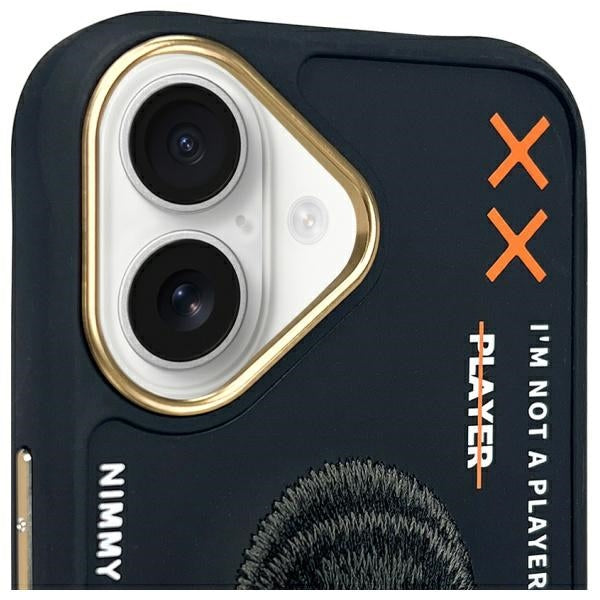 Nimmy Cool&Cute 2.0 Monkey dėklas iPhone 16 – juodas