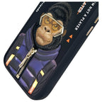 Nimmy Cool&Cute 2.0 Monkey dėklas iPhone 16 – juodas